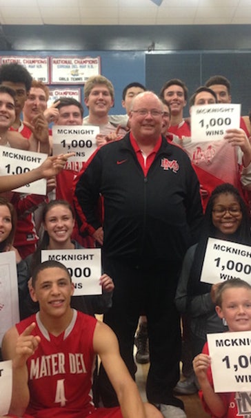 Mater Dei's McKnight first basketball coach in CA to reach 1,000 career wins